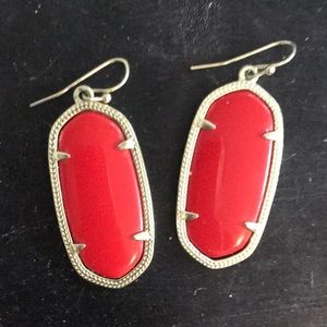 Kendra Scott Red Ear rings
